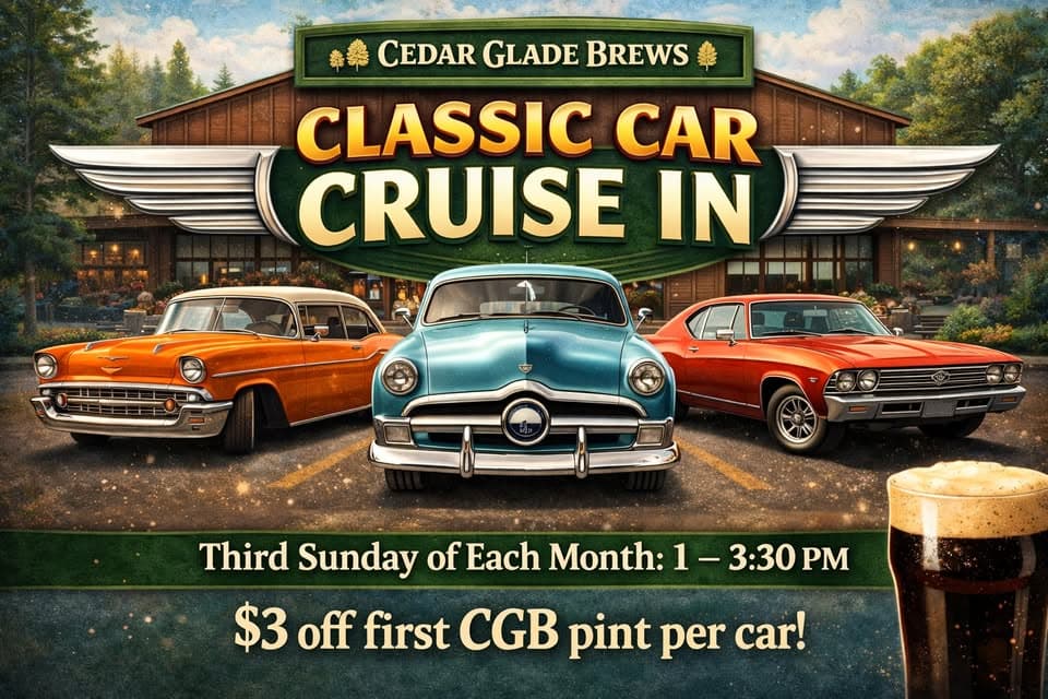 Cedar Glade Brews Classic Car Cruise-In