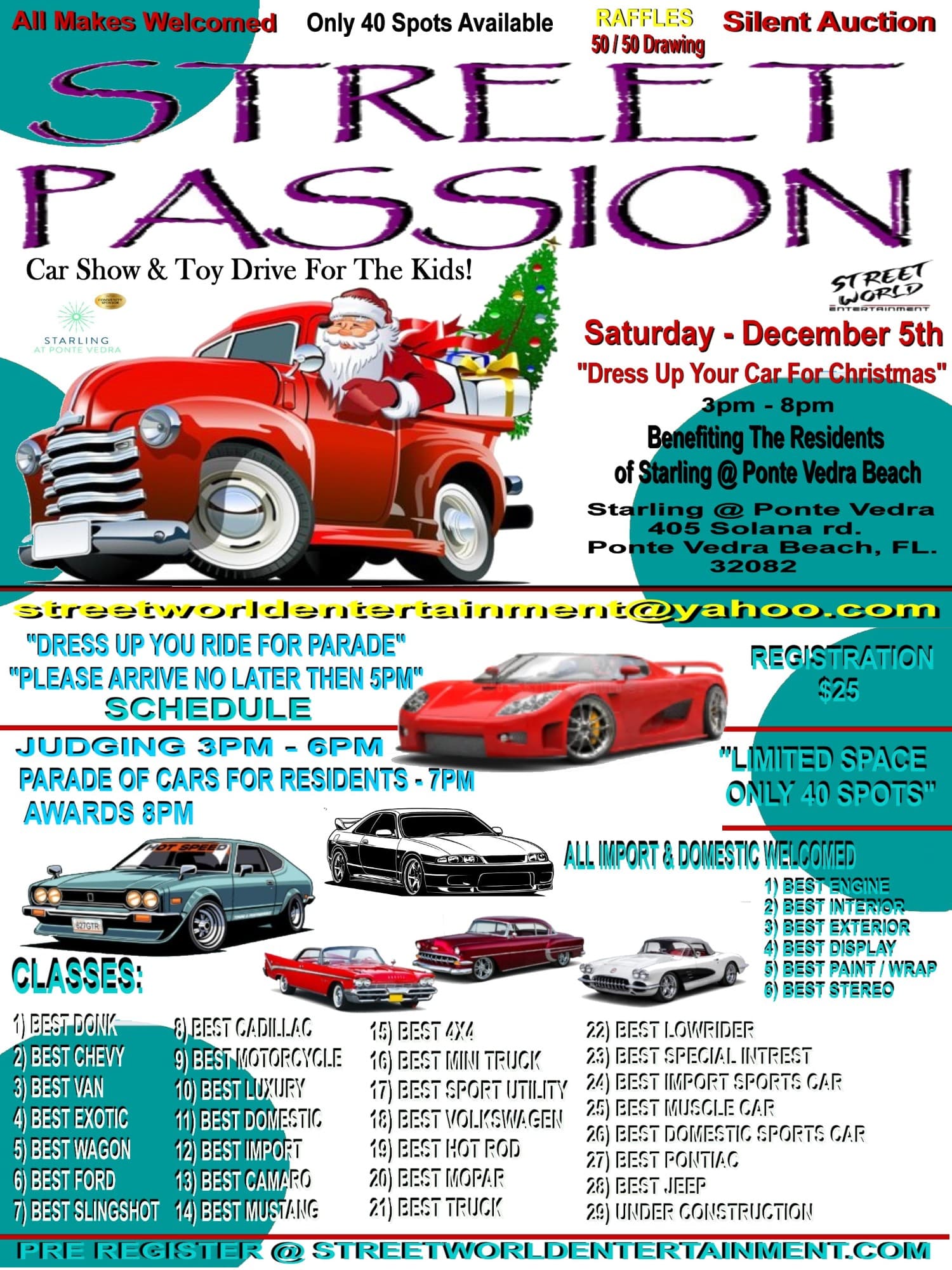 Street Passion Car Show & Toy Drive
