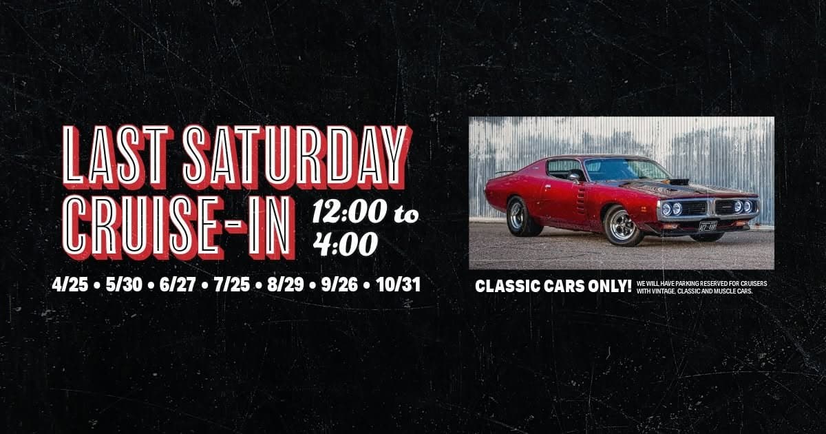 Last Saturday Cruise-In | Sept 26th