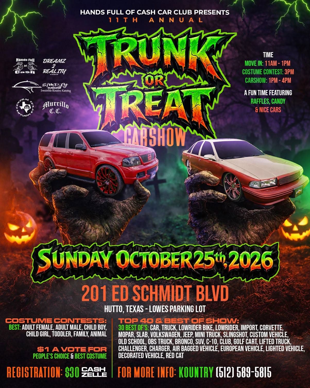 11th Annual Trunk or Treat Carshow