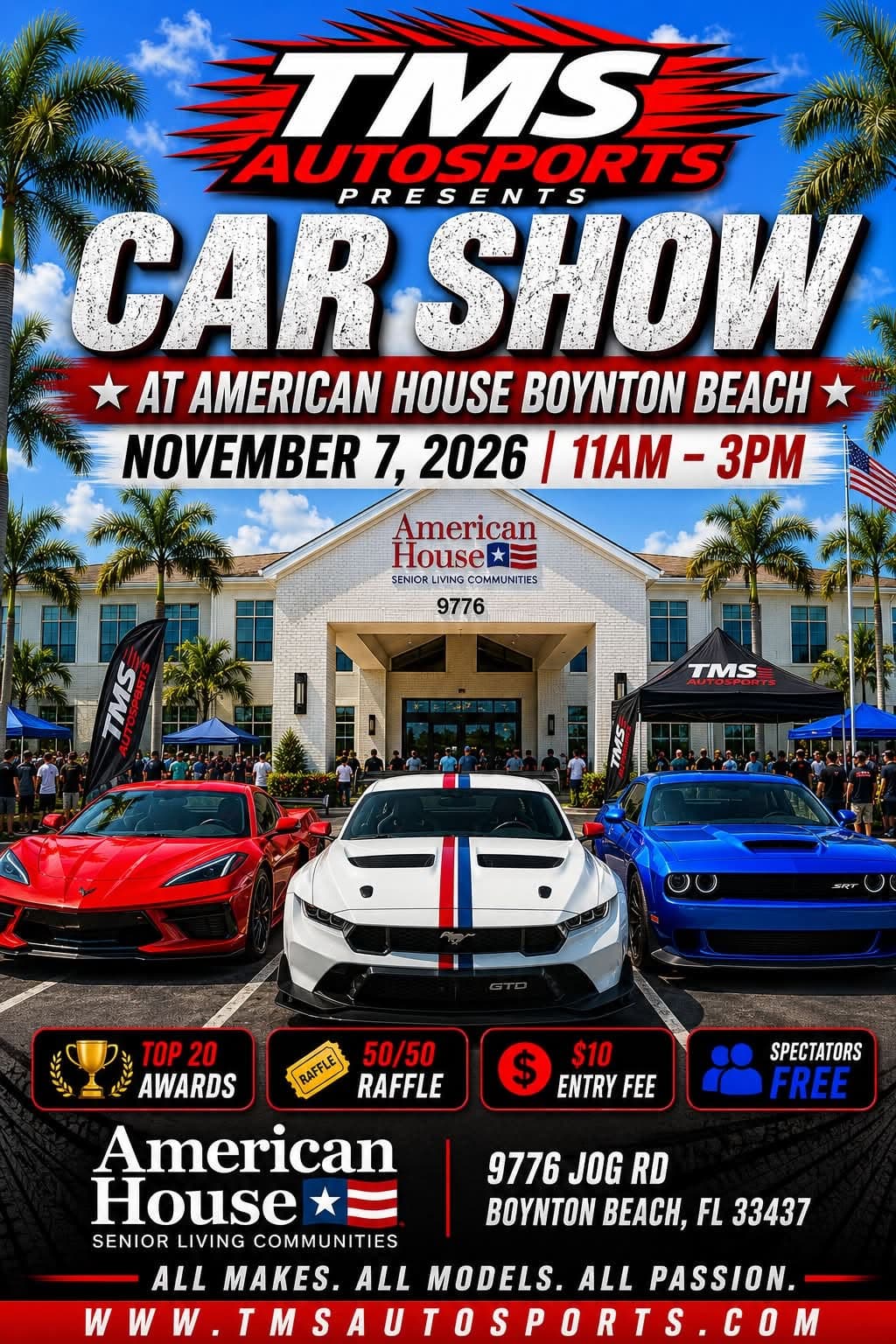 TMS Autosports Car Show at American House Boynton Beach