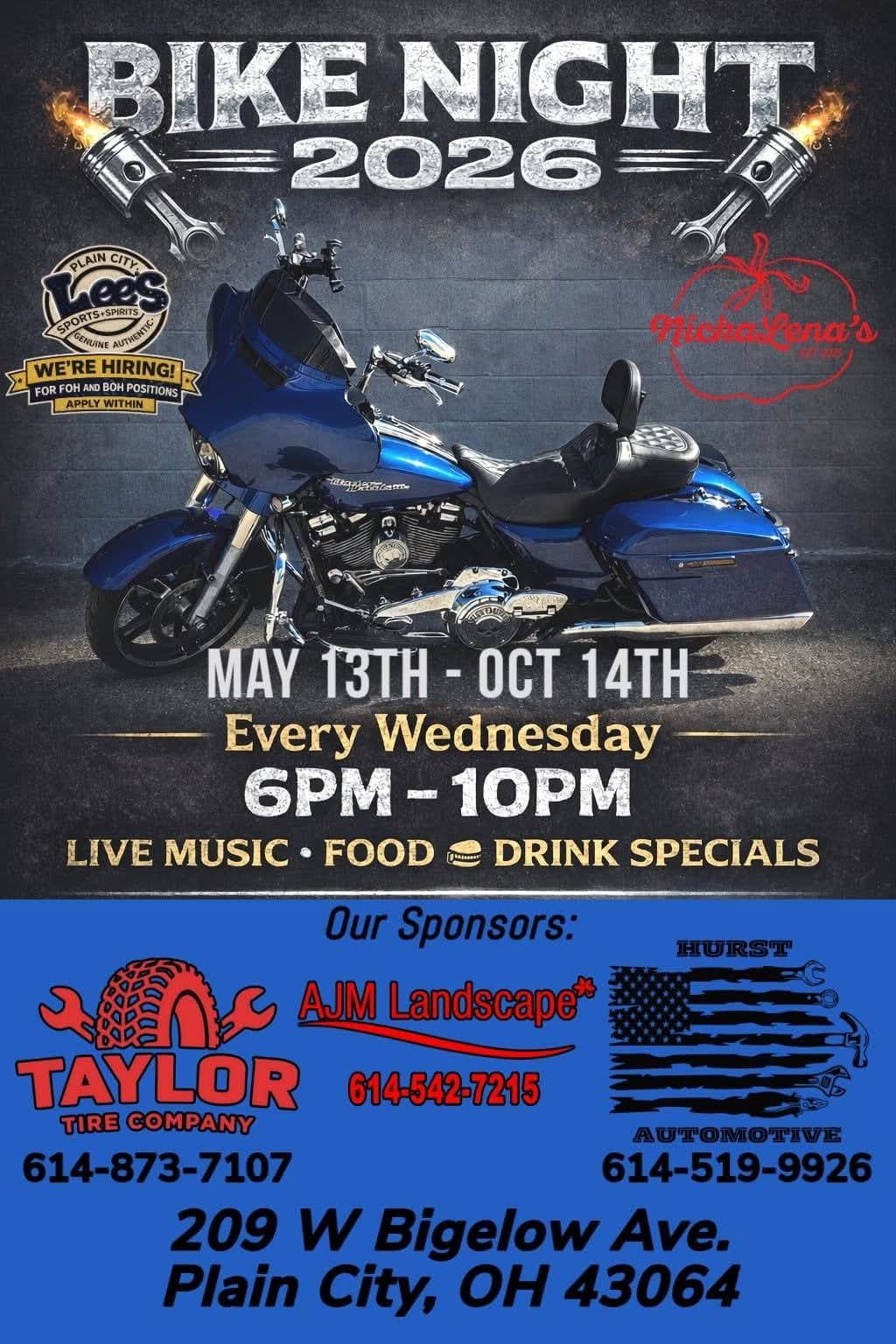 Lee’s Sports and Spirits Bike Night