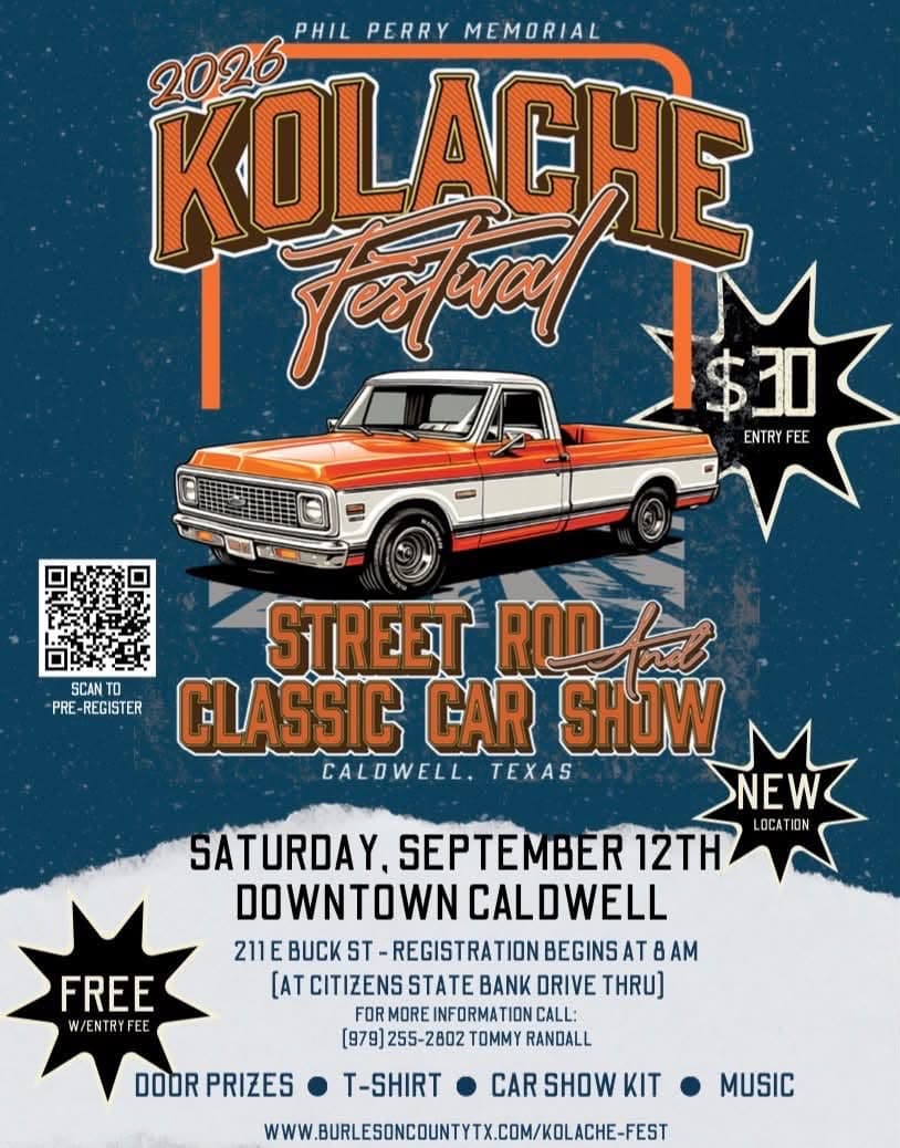 Phil Perry Memorial Kolache Festival Street Rod and Classic Car Show