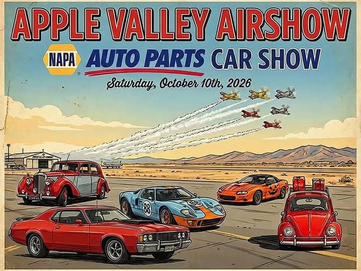 Apple Valley Airshow NAPA Auto Parts Car Show