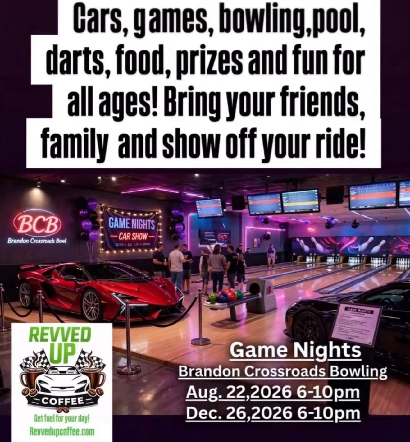 Revved Up Game Night Car Show