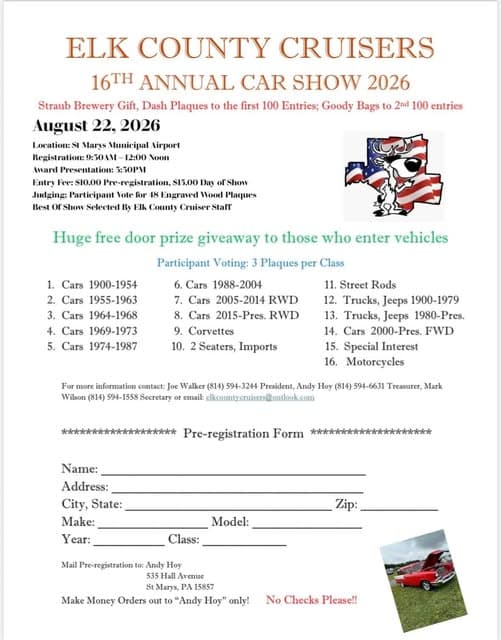 16th Annual Car Show 2026