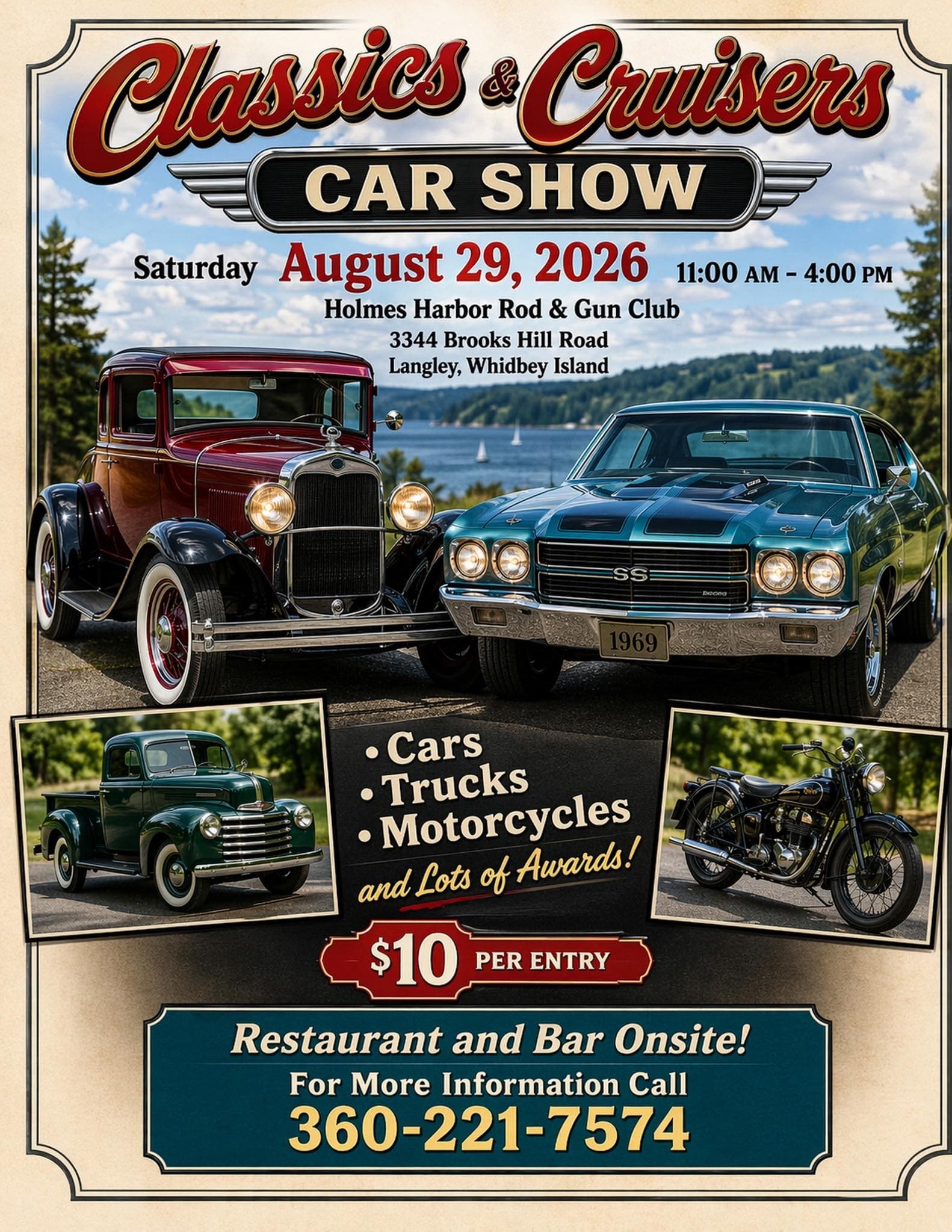 Holmes Harbor Rod & Gun Club Classics & Cruisers Car Show