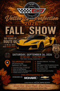 VIP Fall Car Show – American Legion, Clifton Park
