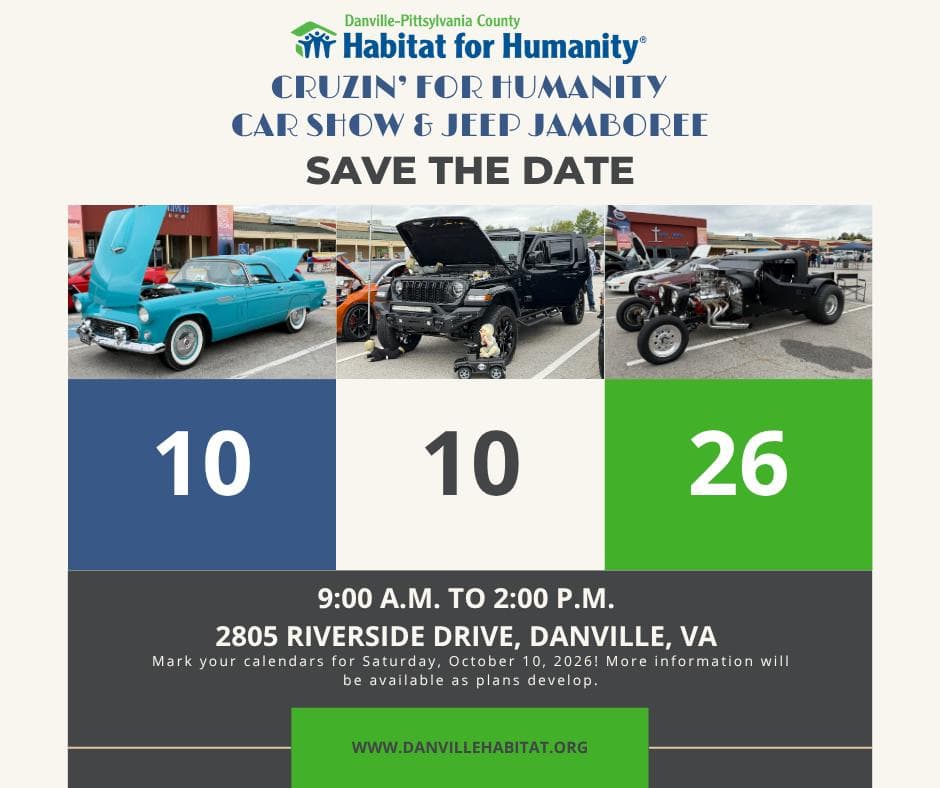 Cruzin’ for Humanity Car Show and Jeep Jamboree