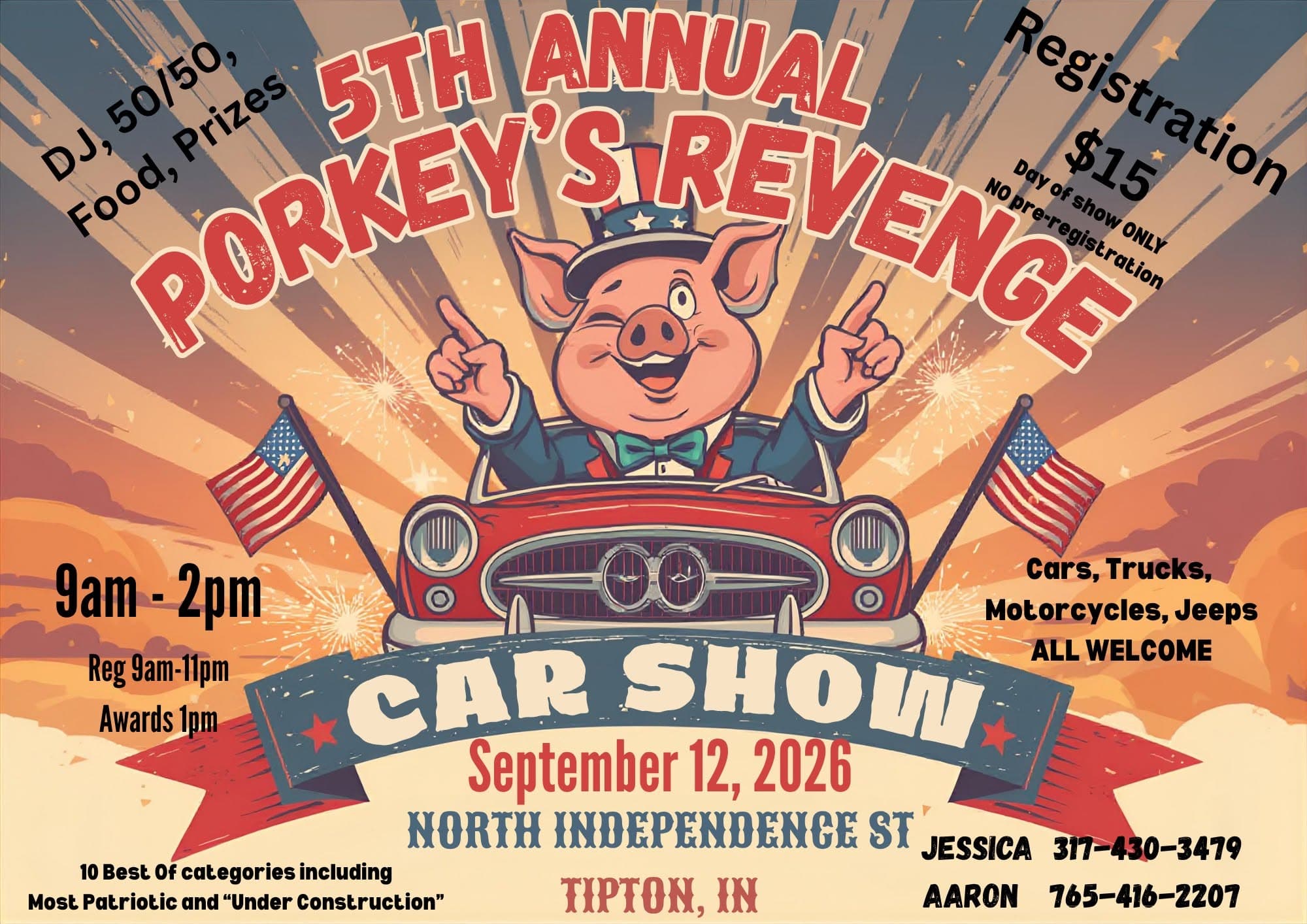 5th Annual Porkey’s Revenge Car Show