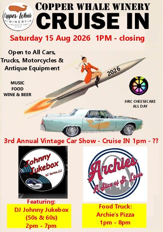 3rd Annual Vintage Car Show 50s – 60s NIGHT Cruise IN