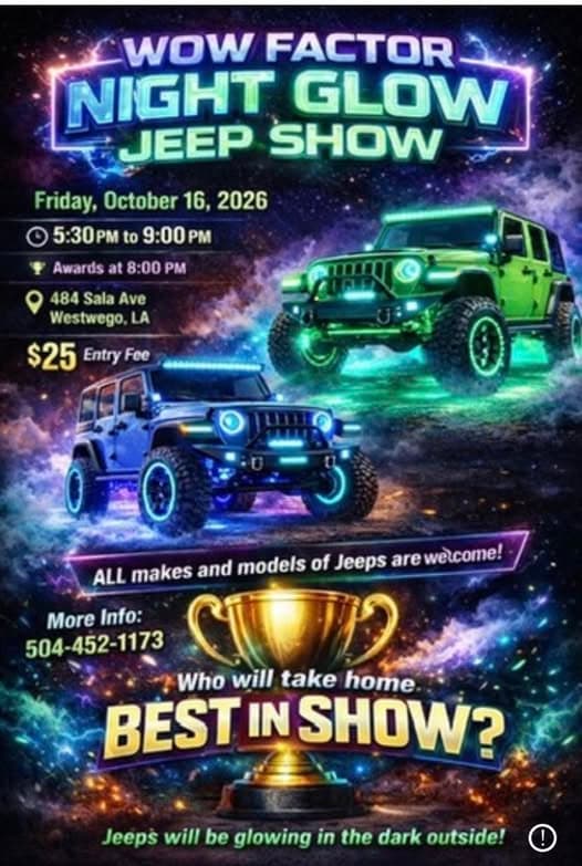 Wow Factor Night Glow Jeep Show