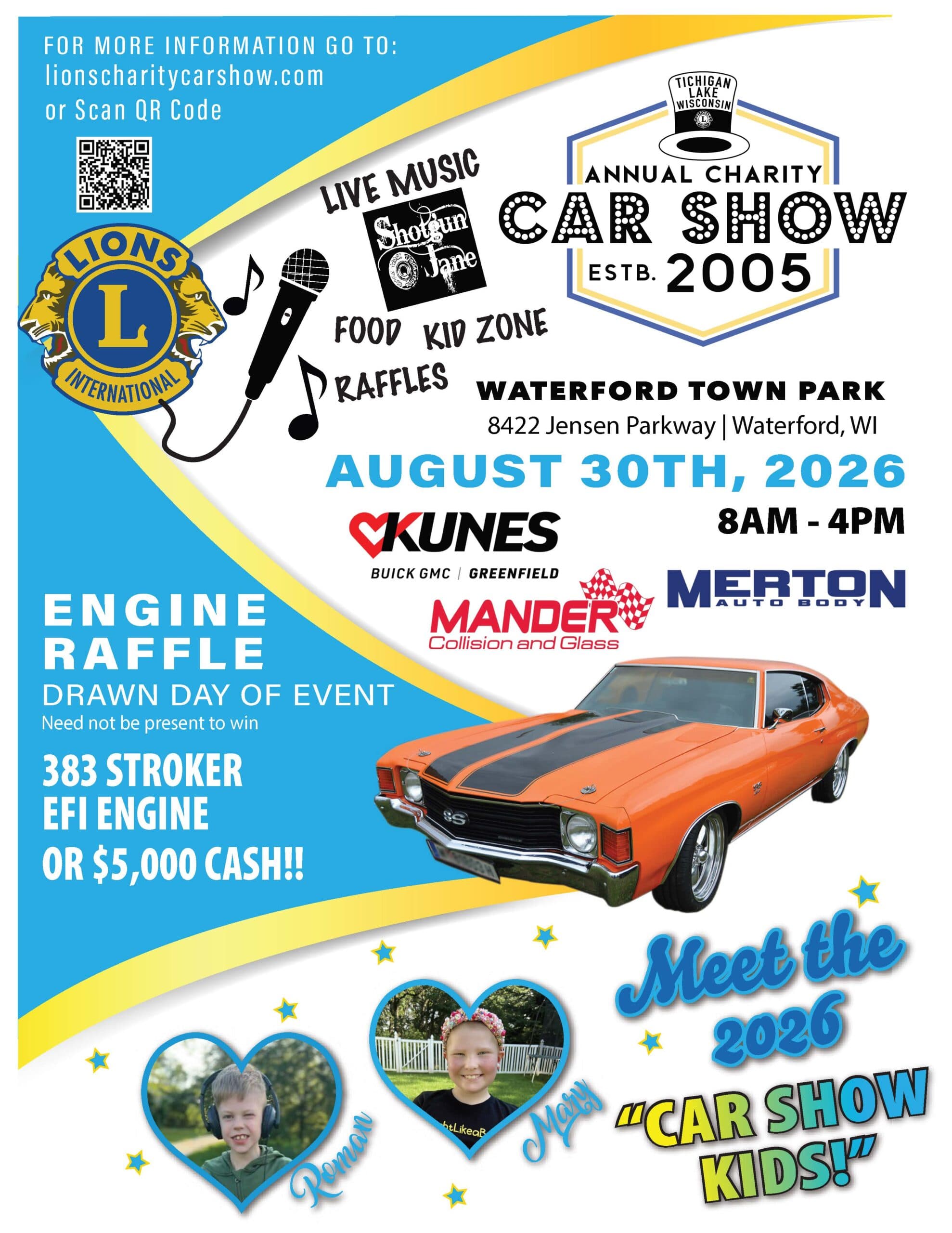 Tichigan Lake Lions Club Charity Car Show 21st Annual