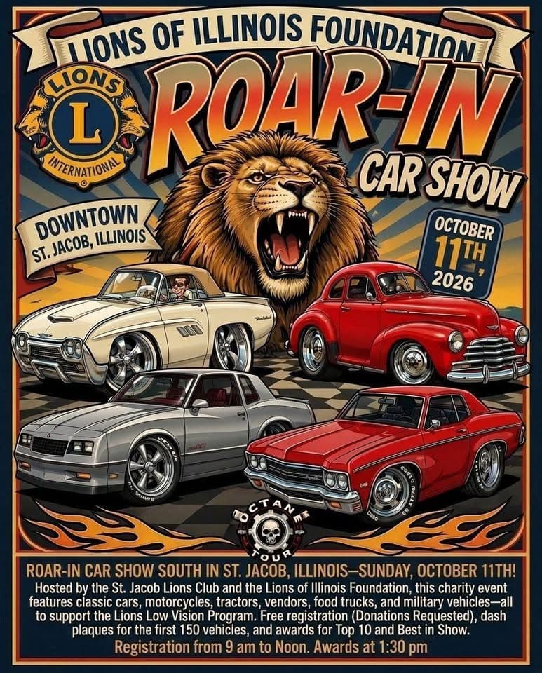 Annual 2026 Roar-In Car Show in S. Jacob (More to Come)