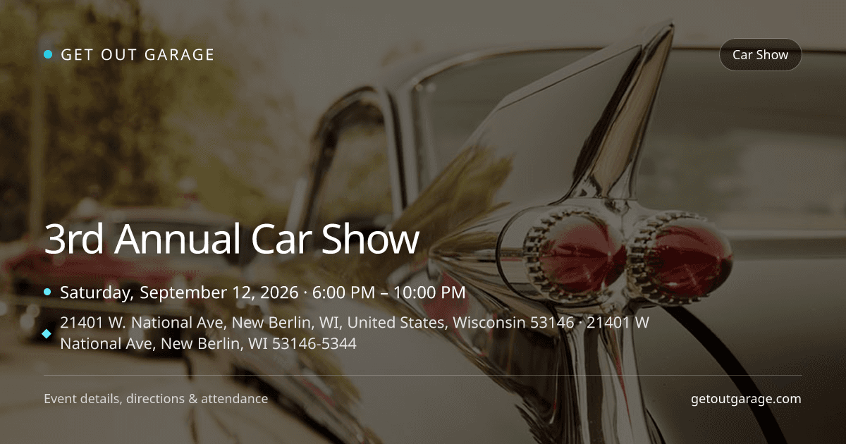 3rd Annual Car Show