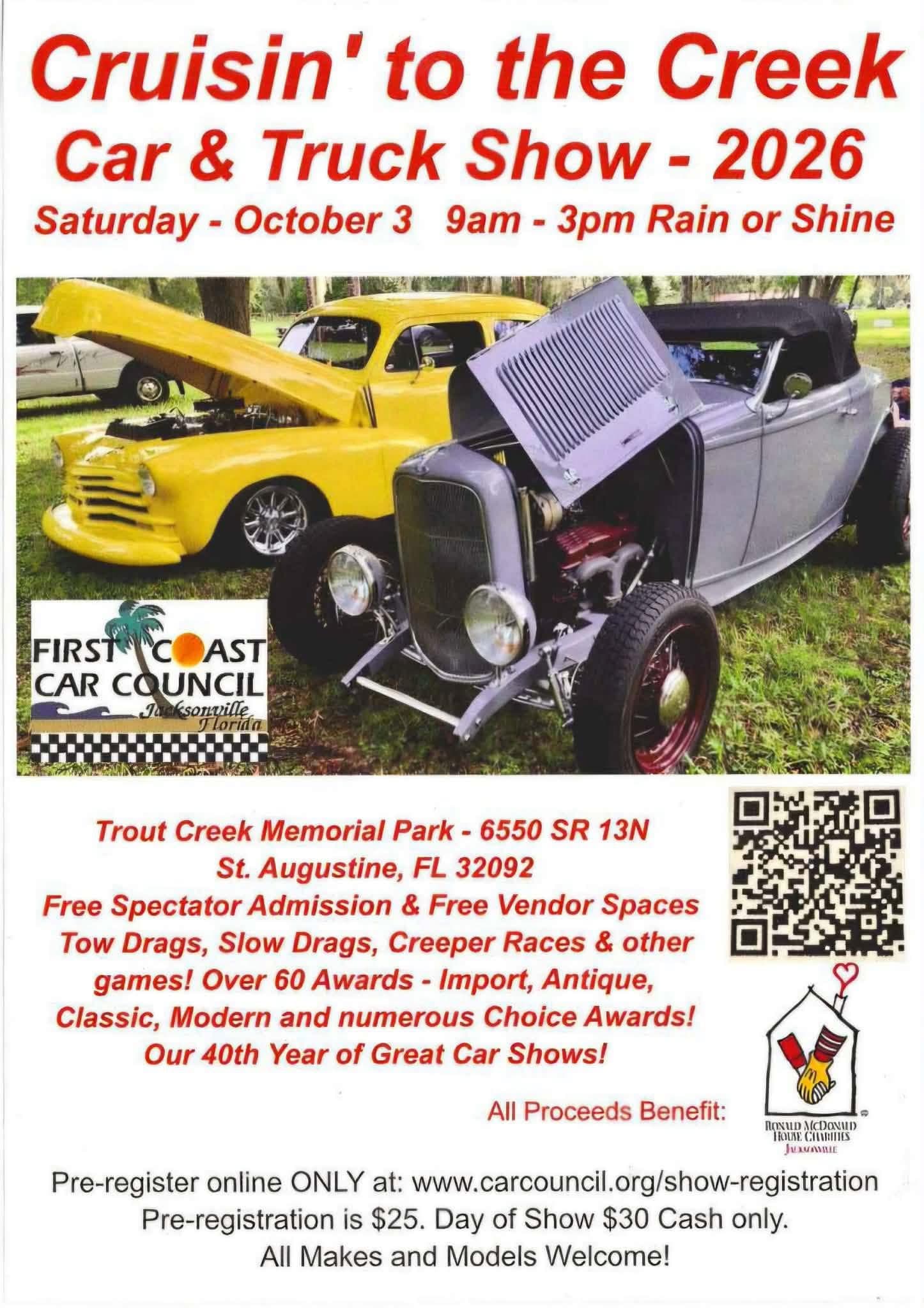 Cruisin’ to the Creek Car & Truck Show – 2026