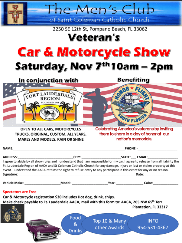7th Annual Veteran’s Car & Motorcycle Show
