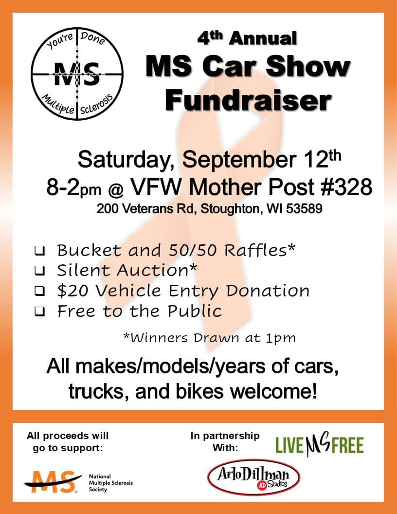 4th Annual Ms Car Show Fundraiser