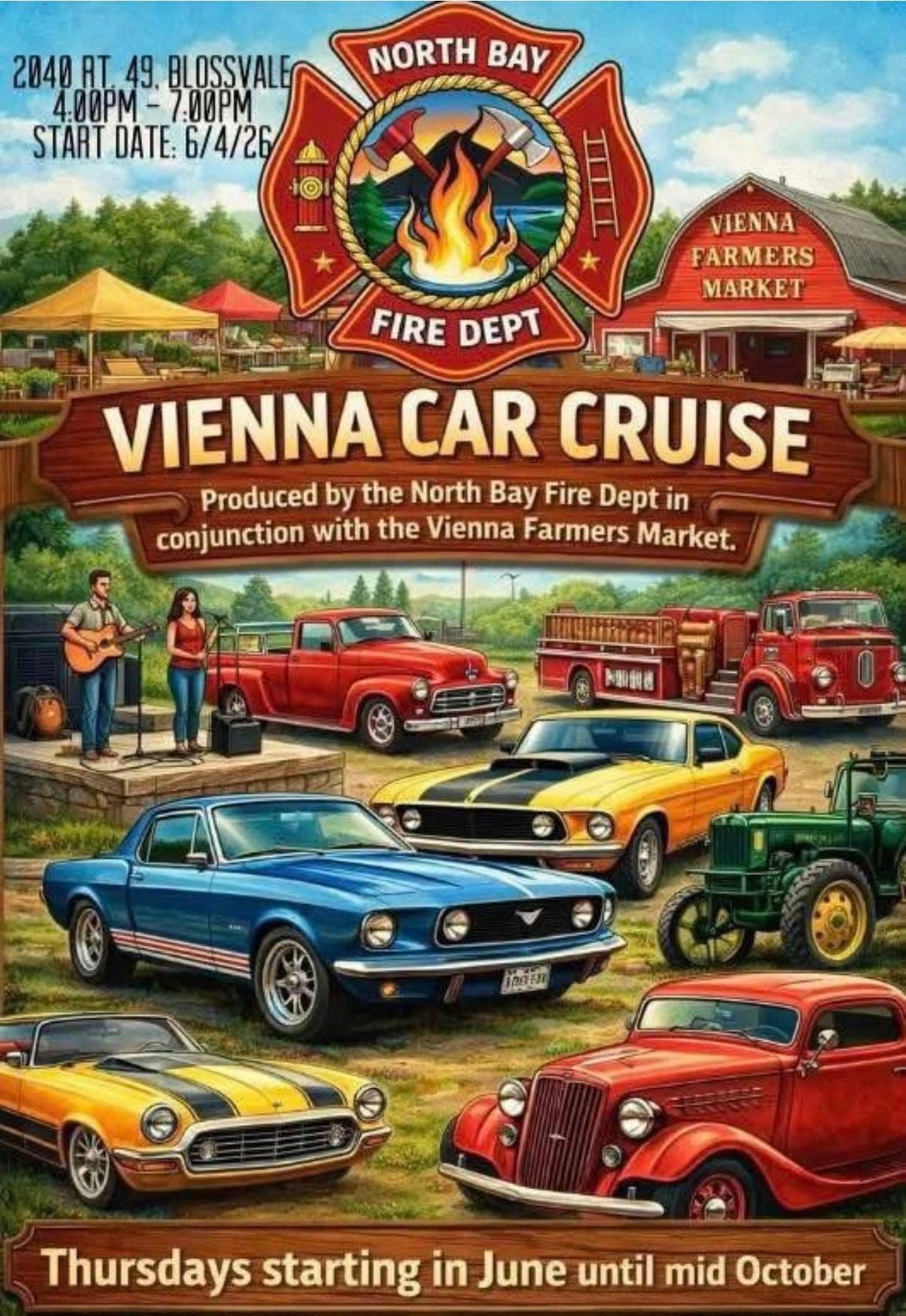 North Bay Fire Dept Vienna Car Cruise