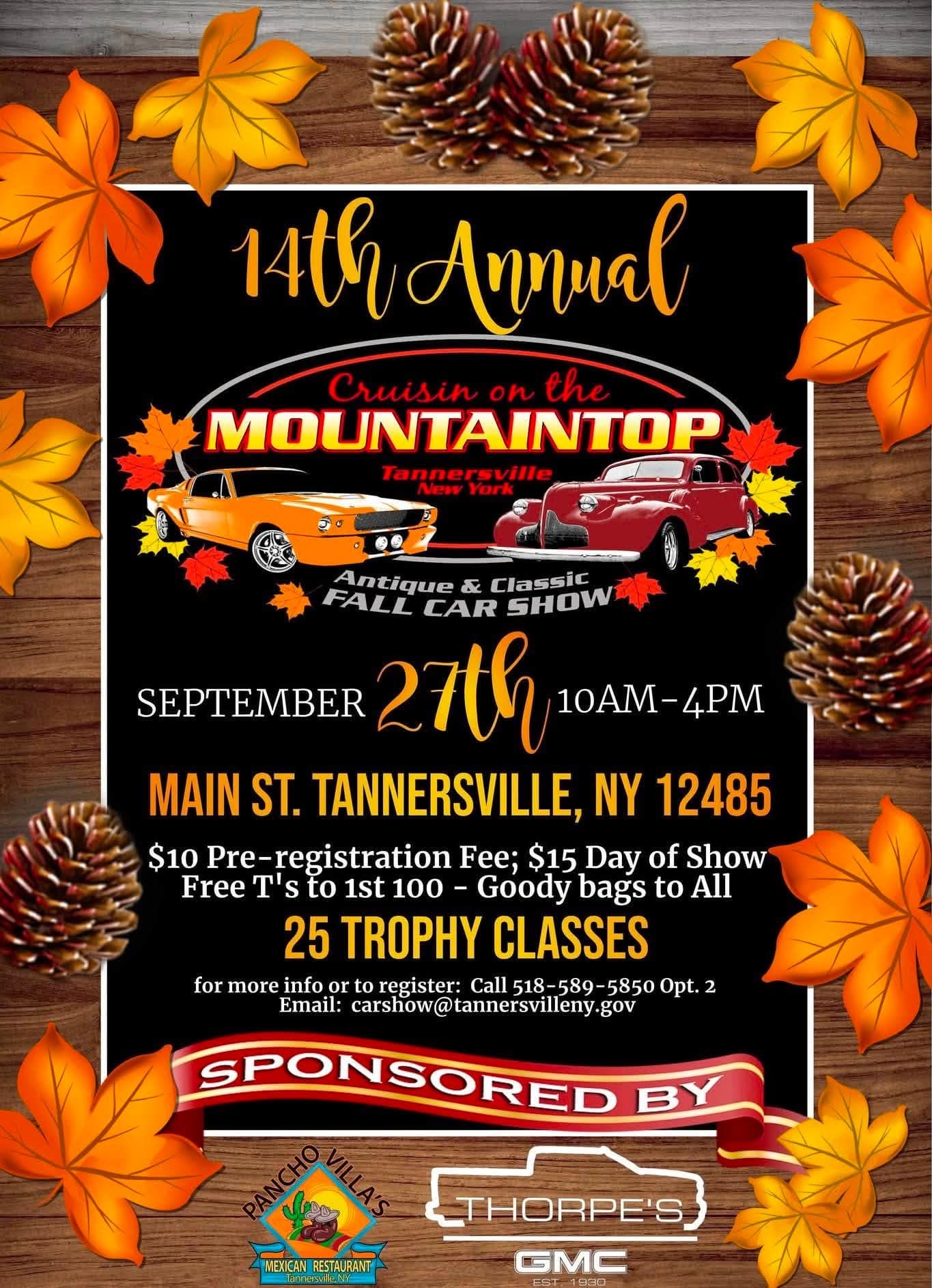 Cruisin' on the Mountaintop Fall Car Show