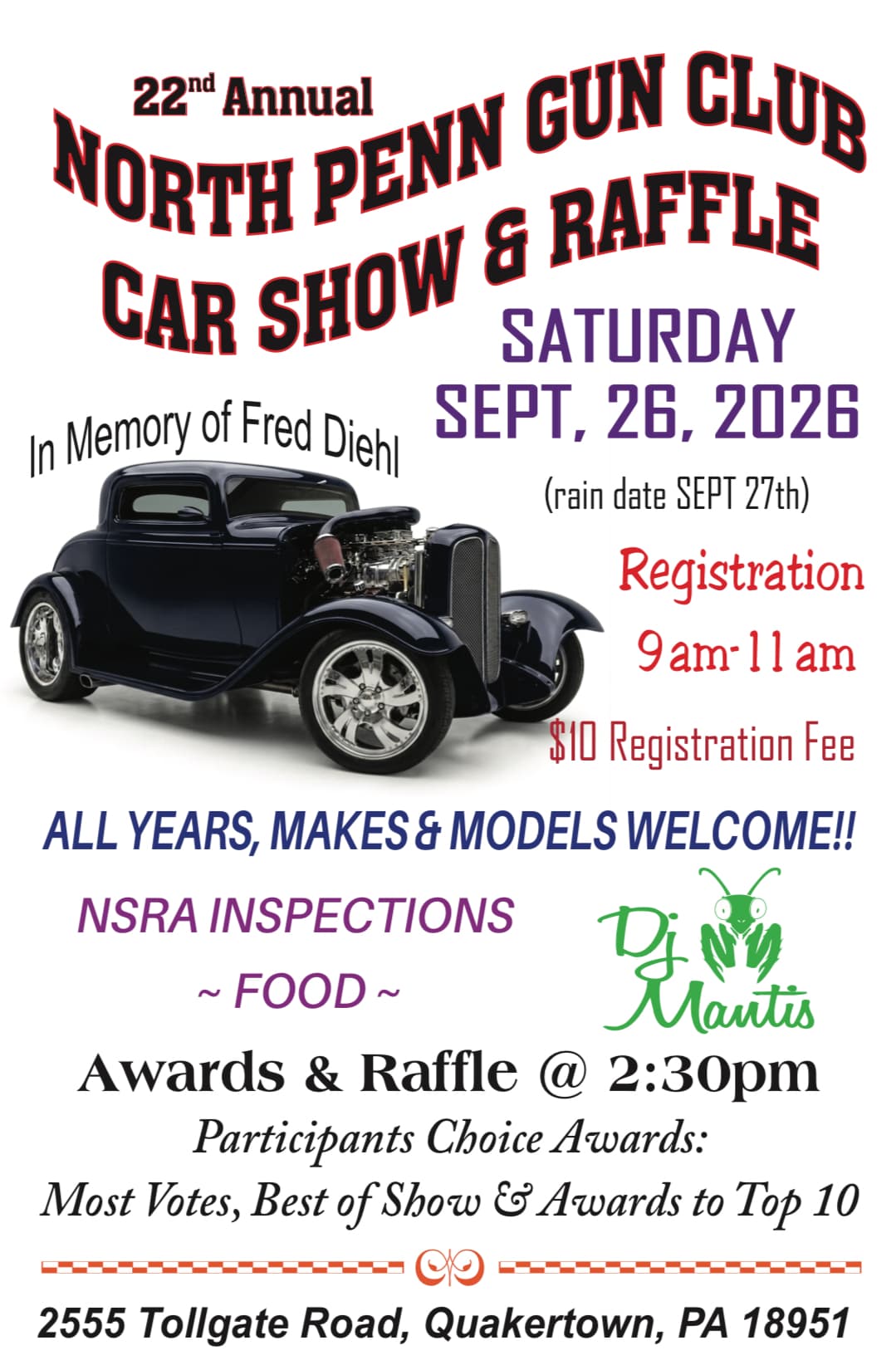 22nd North Penn Gun Club Car Show