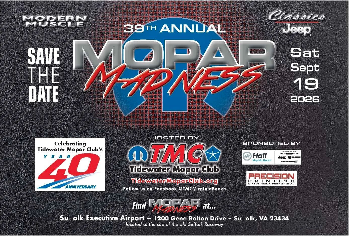 TMC 39th Annual Mopar Madness Car Show | Sept 19th