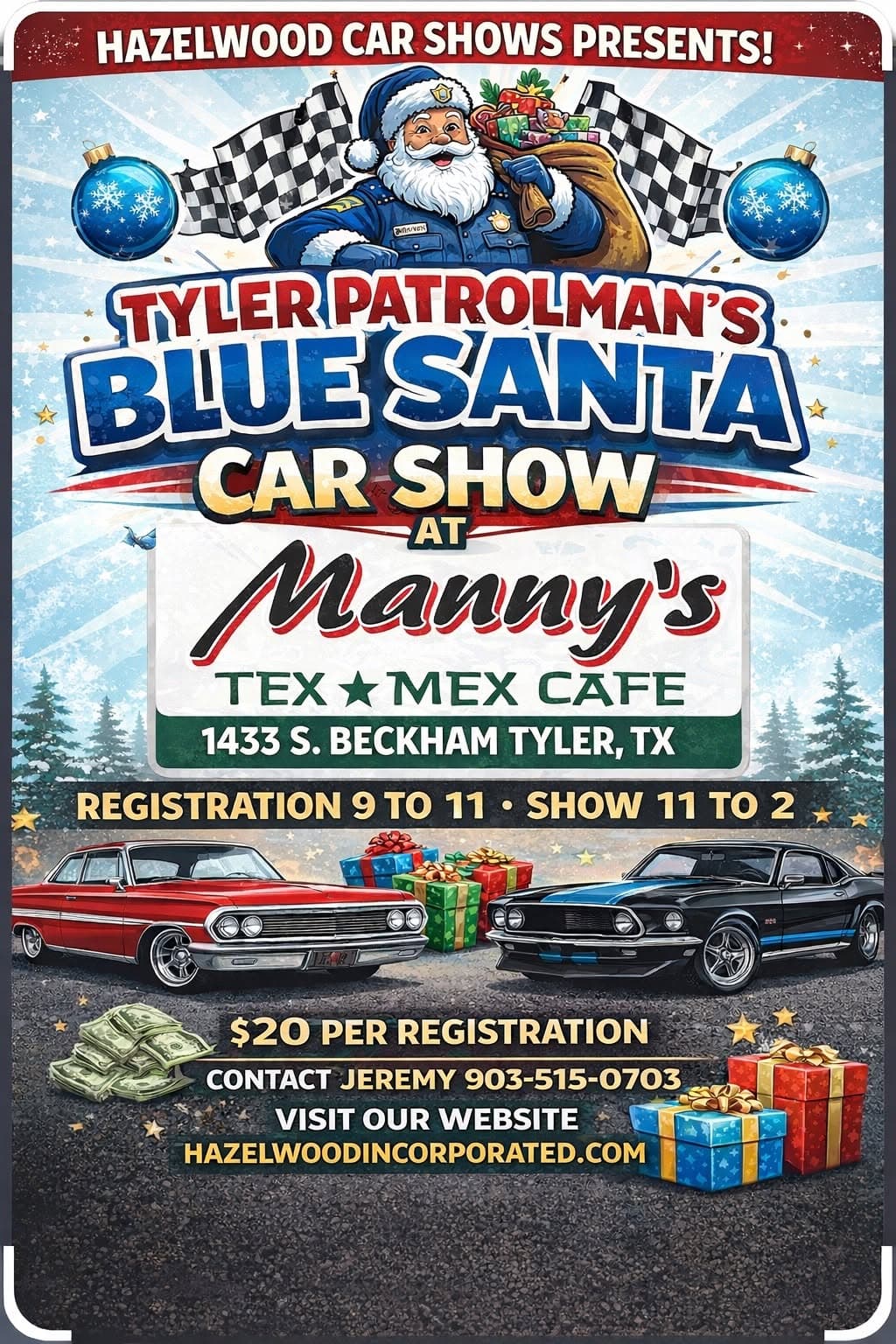 Tyler Patrol Man’s Blue Santa Fundraiser!!