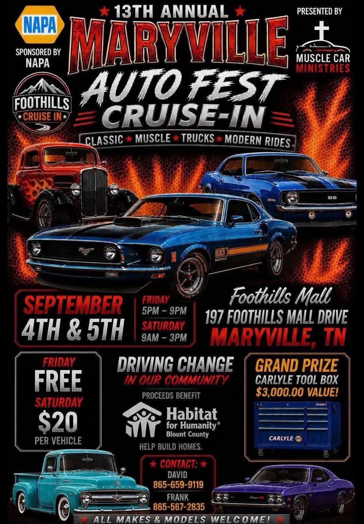 13th Annual Maryville Auto Fest Cruise-In