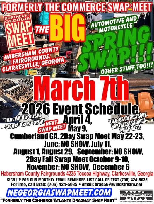 The Big Automotive And Motorcycle Spring Swap