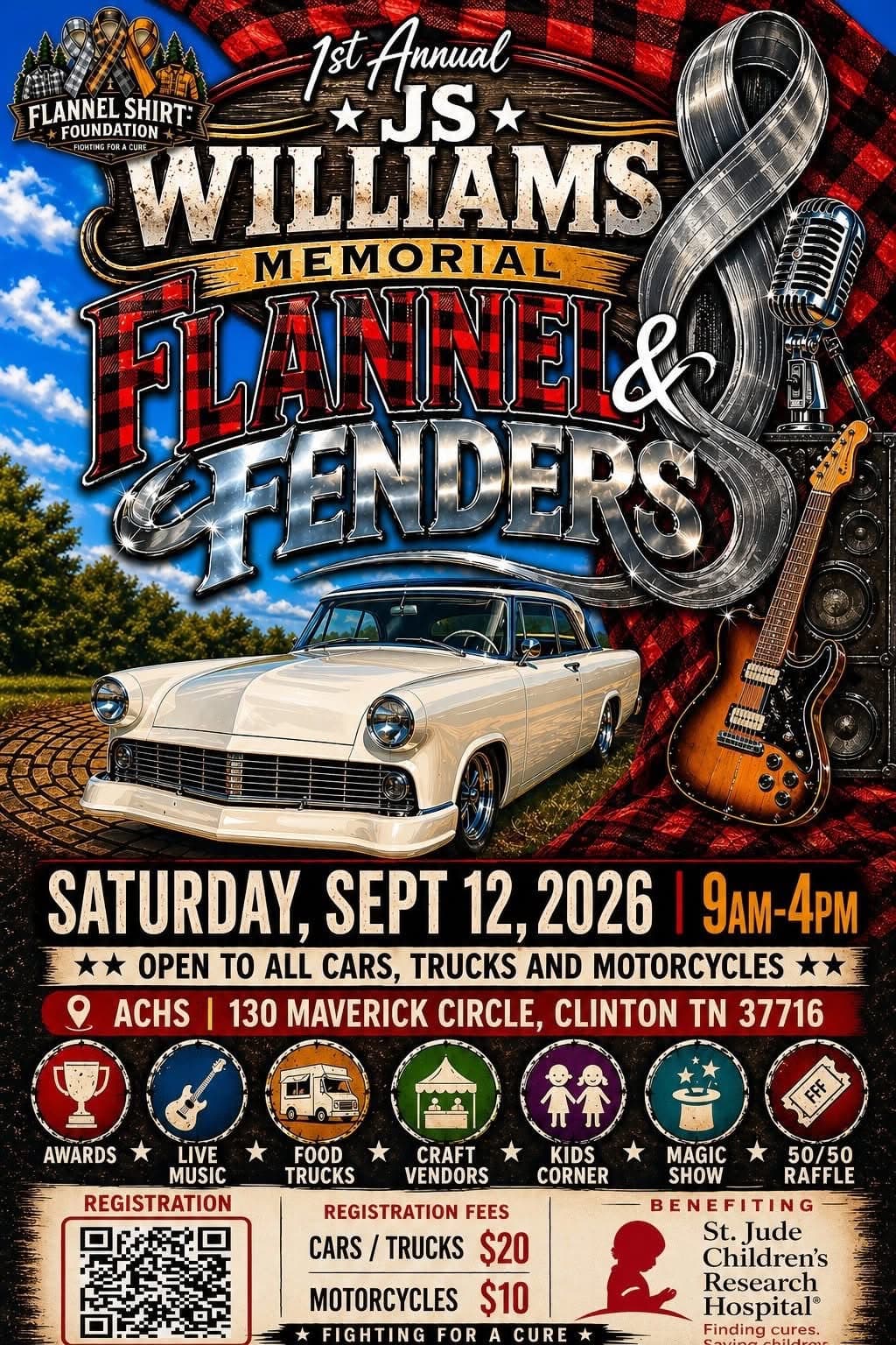 1st Annual JS Williams Memorial Flannel & Fenders