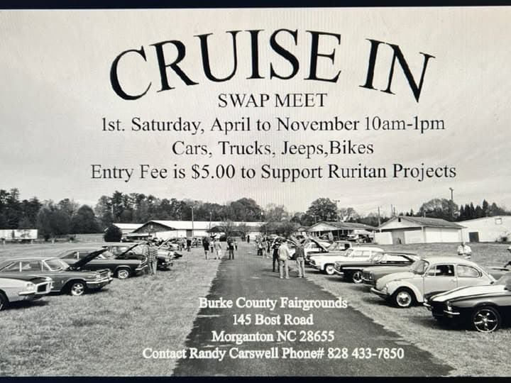 Cruise In Swap Meet at Burke County Fairgrounds