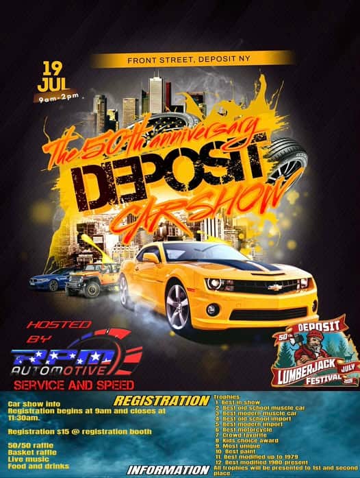 The 50th Anniversary Deposit Car Show
