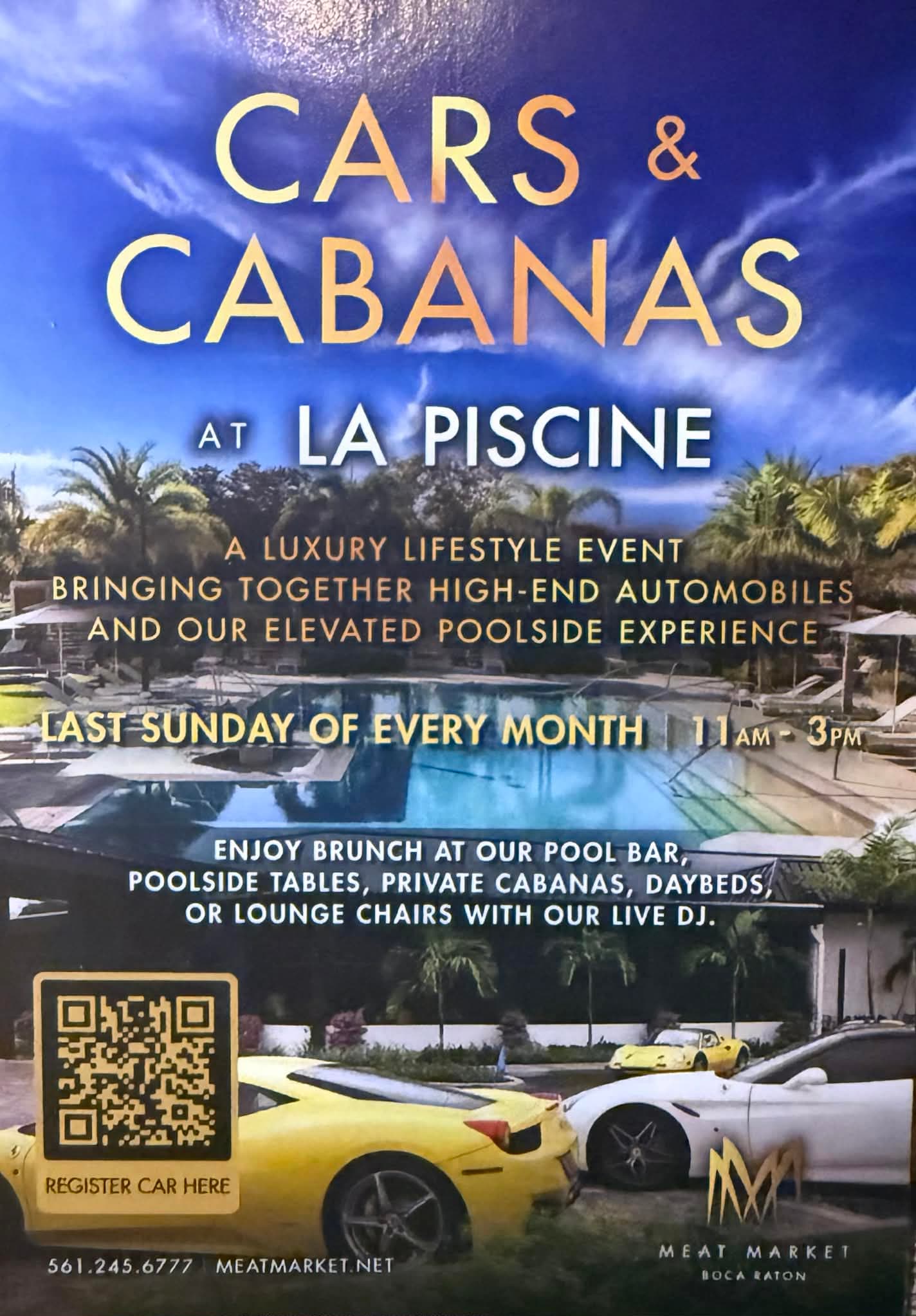 Cars & Cabanas at La Piscine
