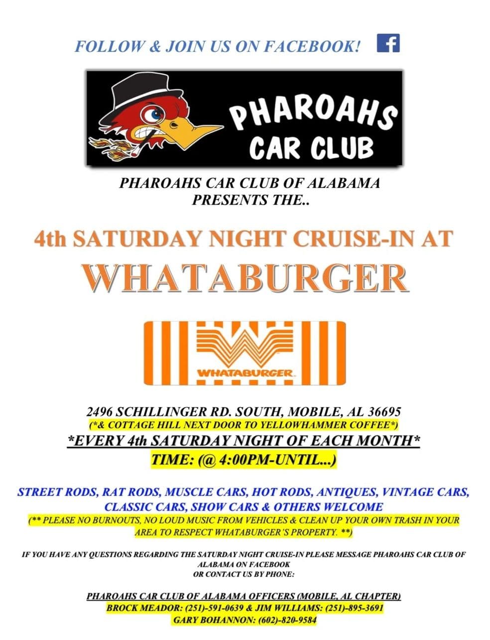 4th Saturday Night Cruise-In