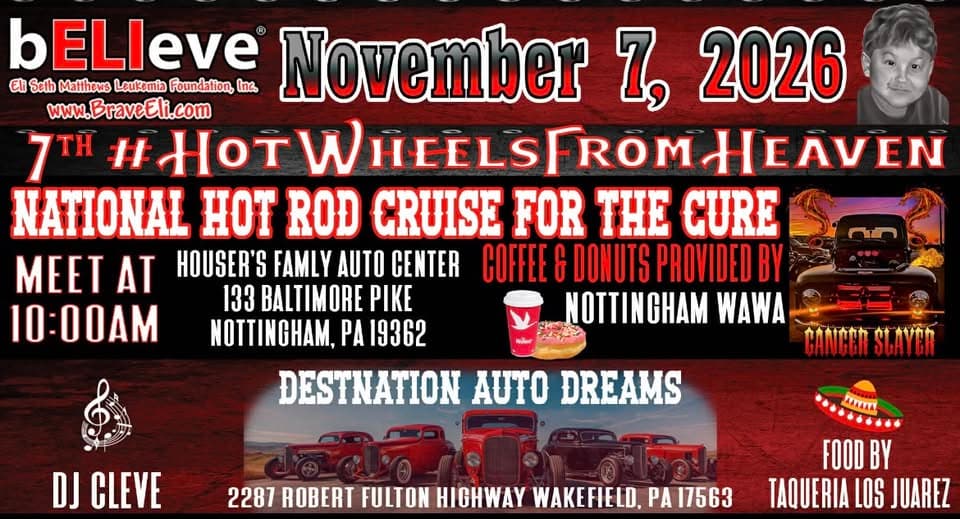 7th #HotWheelsFromHeaven National Hot Rod Cruise For The Cure