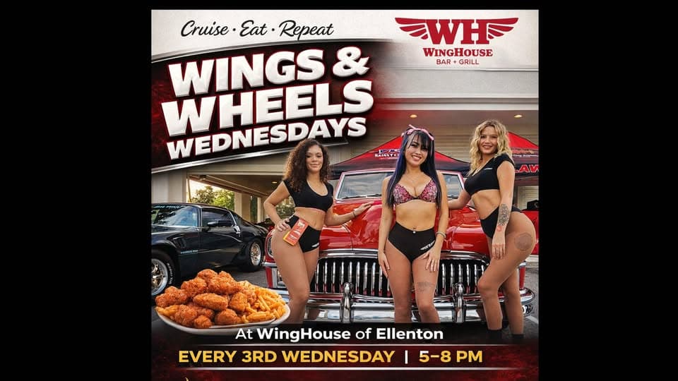 Wings and Wheels Wednesdays at Winghouse Ellenton