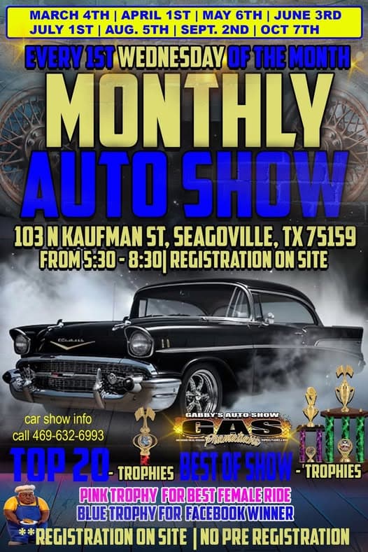 Gabby’s Auto Show Monthly Auto Show