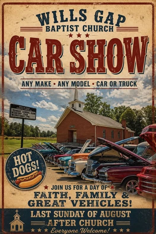 Wills Gap Baptist Church Car Show