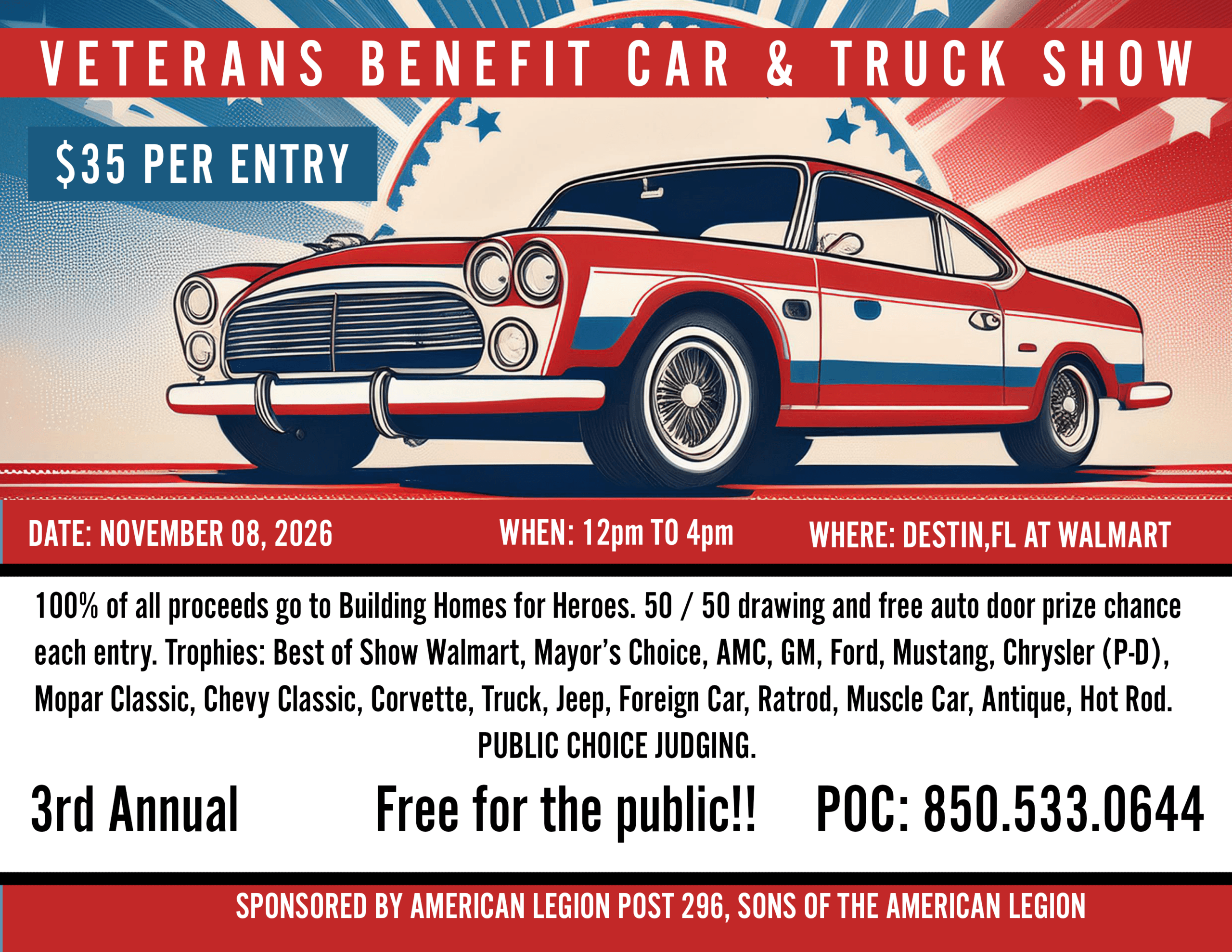 3rd Annual Veterans Benefit Car & Truck Show