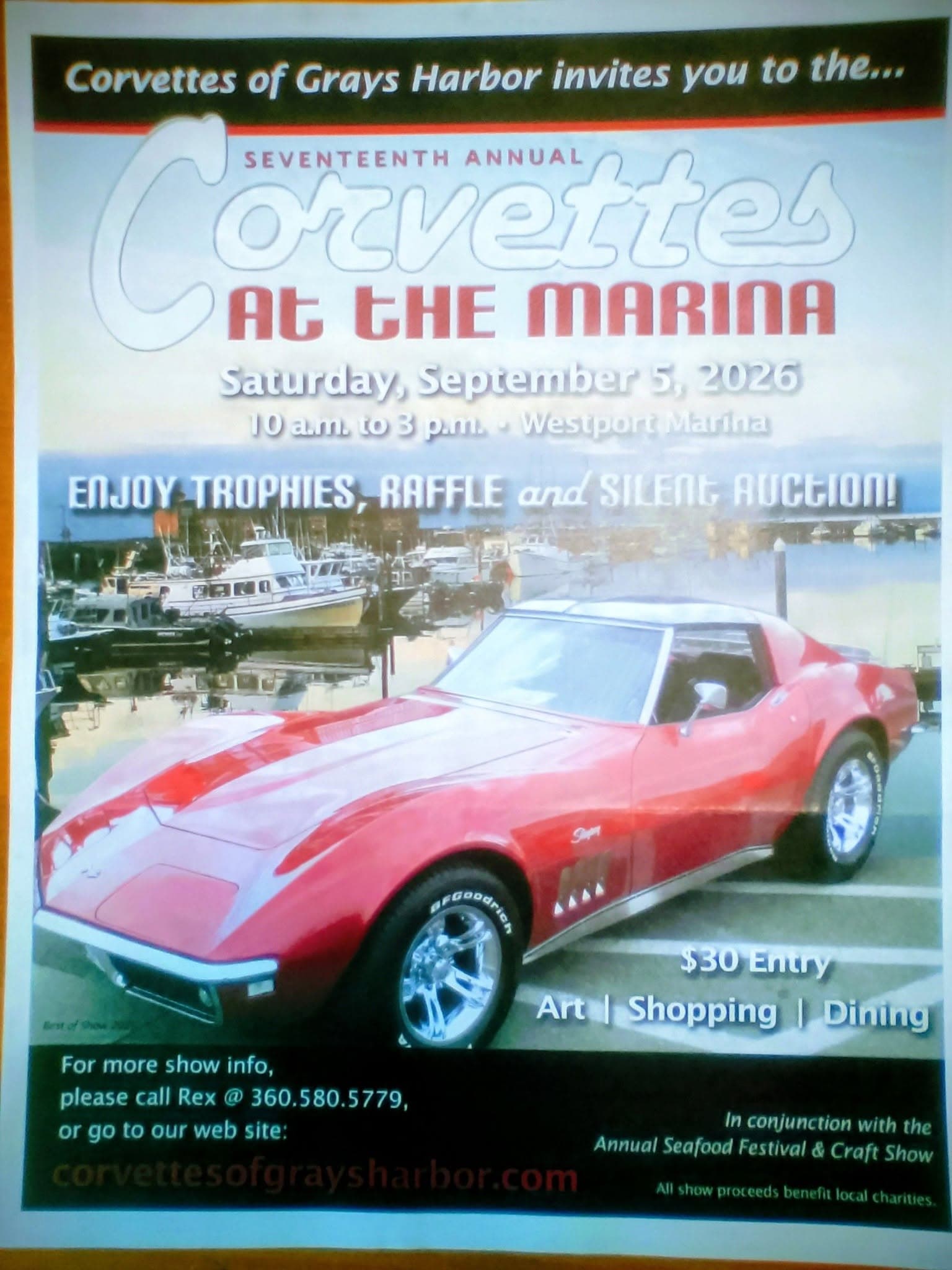 Corvettes of Grays Harbor Corvettes at the Marina