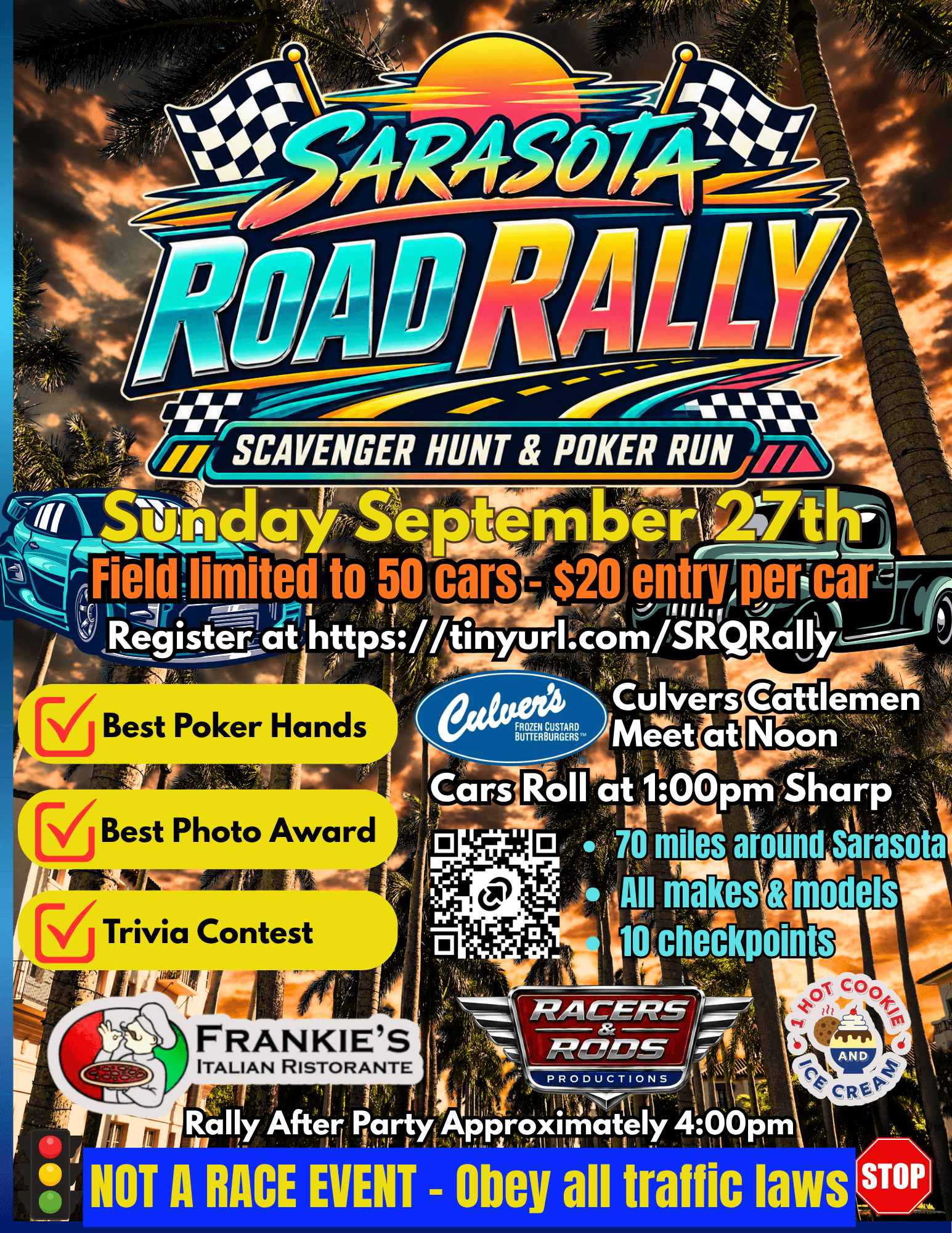 Sarasota Road Rally & Poker Run