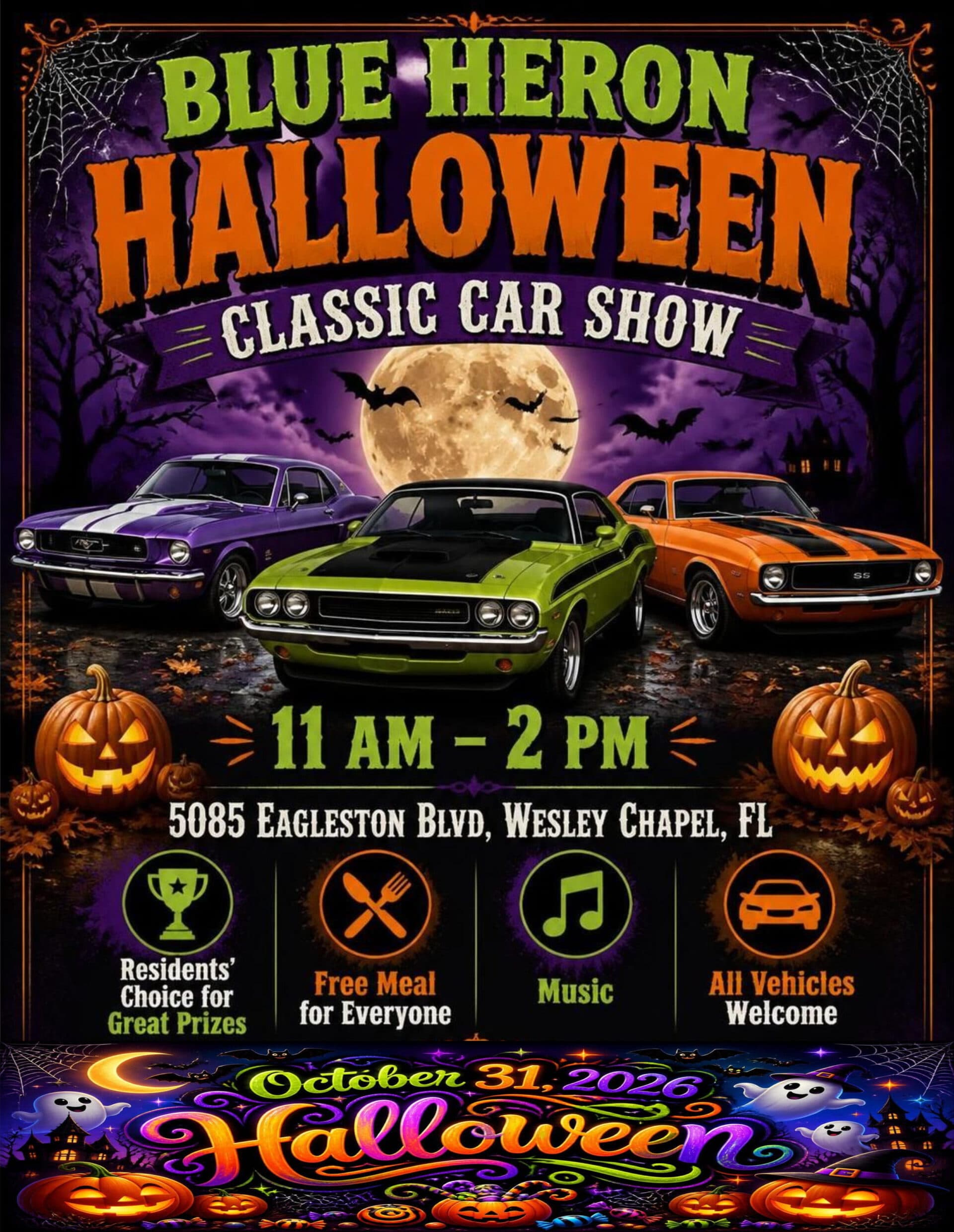 Blue Heron Halloween Car Show