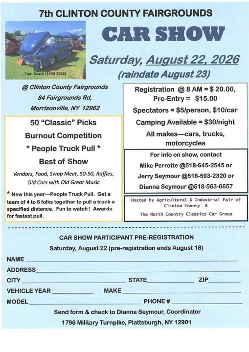 7th Clinton County Fairgrounds Car Show