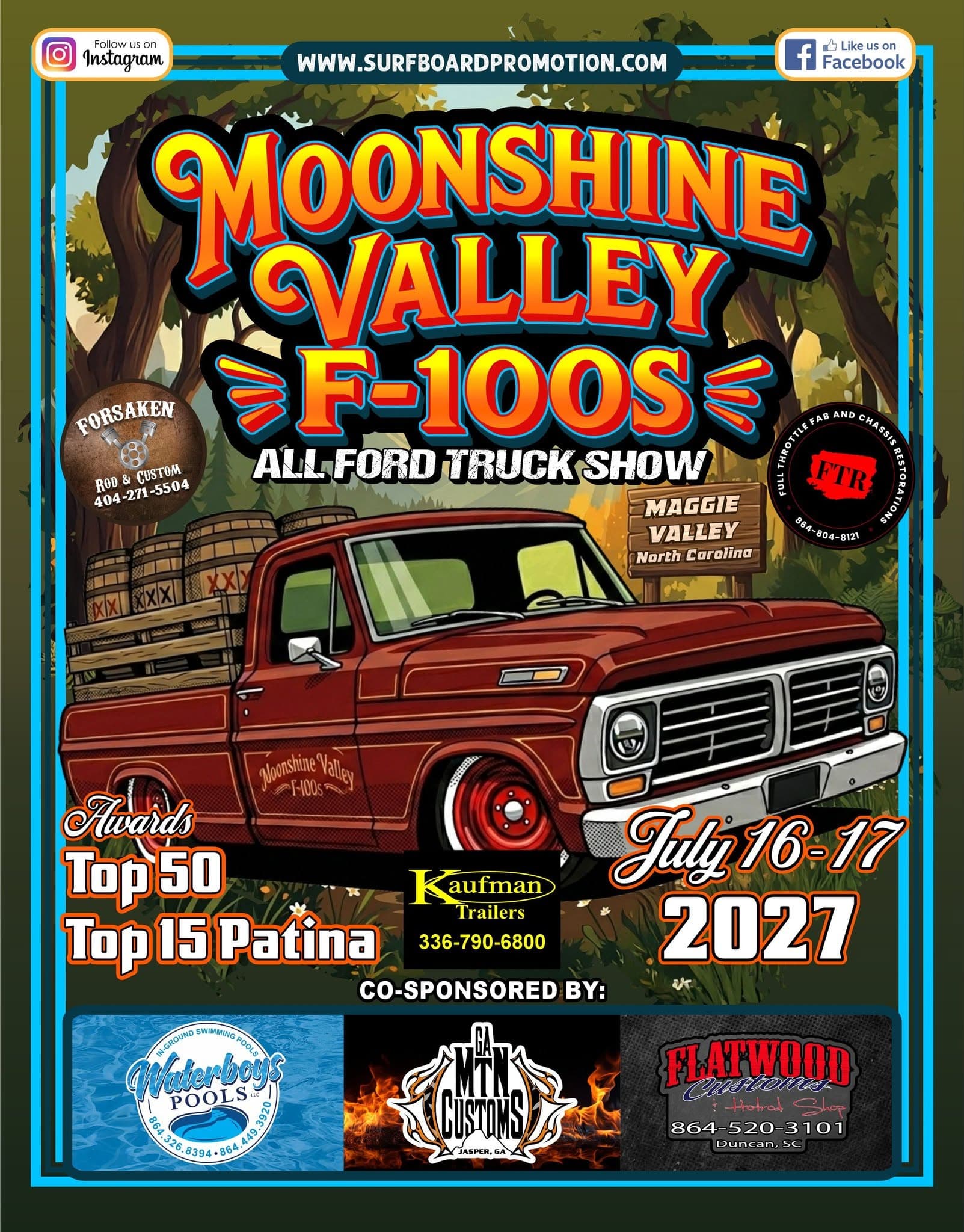 Moonshine Valley F-100s All Ford Truck Show
