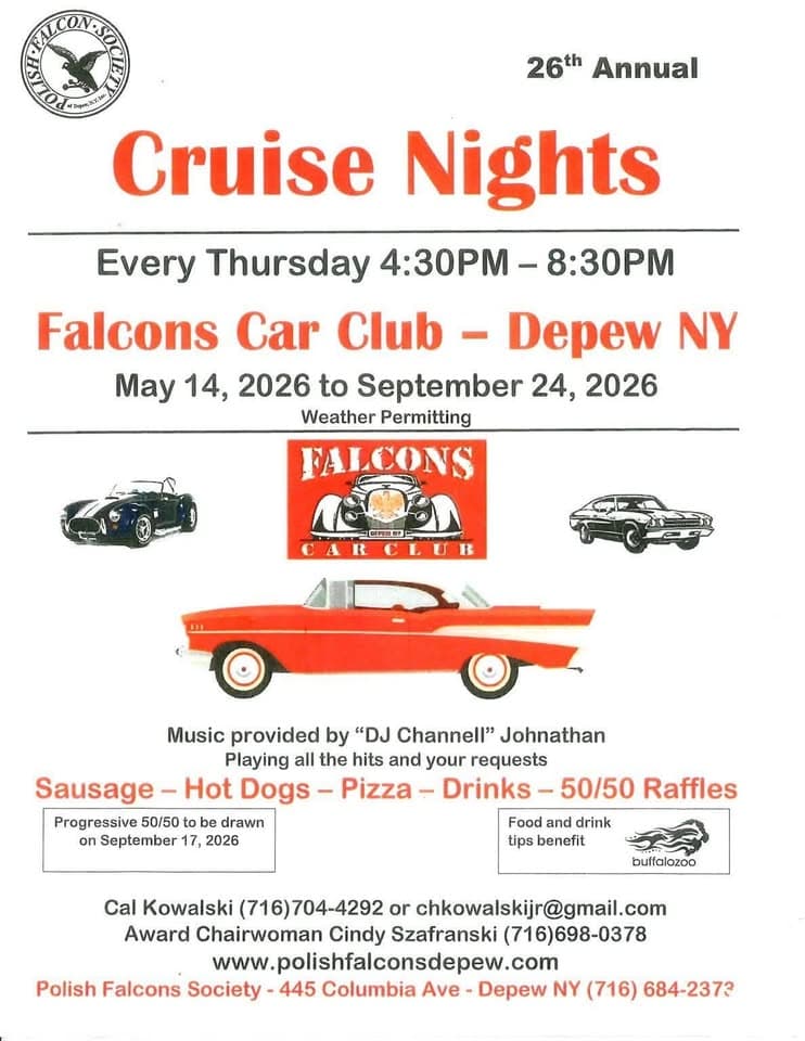 26th Annual Falcons Car Club Thursday Cruise Night