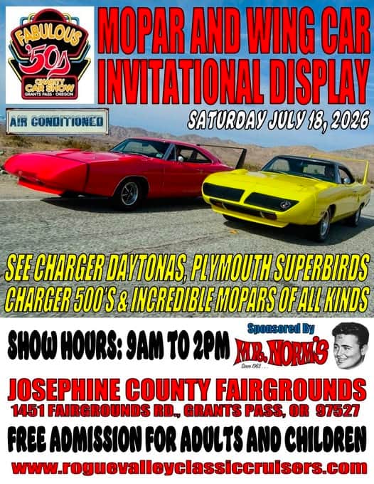 Mopar and Wing Car Invitational Display