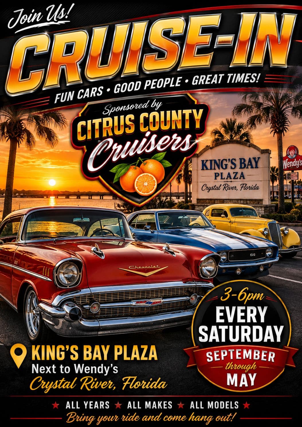 Citrus County Cruisers Saturday Cruise-In
