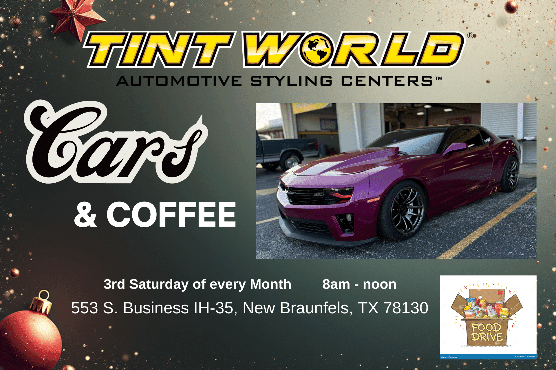 Cars & Coffee: Food Drive supporting NB Food Bank