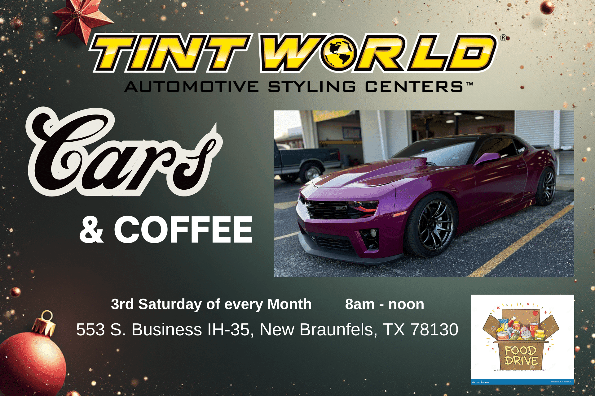 Cars & Coffee: Food Drive supporting NB Food Bank