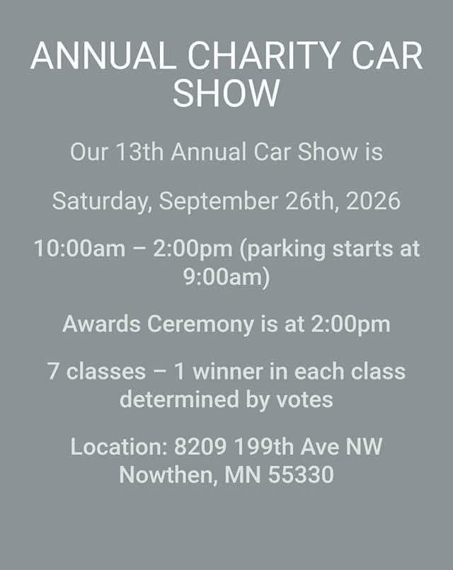 13th Annual Charity Car Show